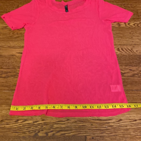 SAVVI SM Raspberry Pinkish Purple Mesh SALT Short Sleeve Shirt - Picture 9 of 10